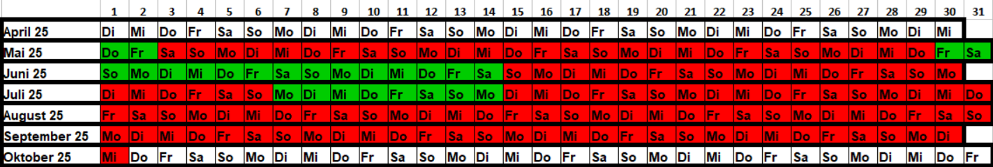 Belegungskalender